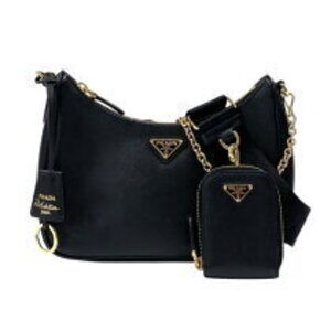 Prada Re Edition Bag Black Saffiano Leather Shoulder